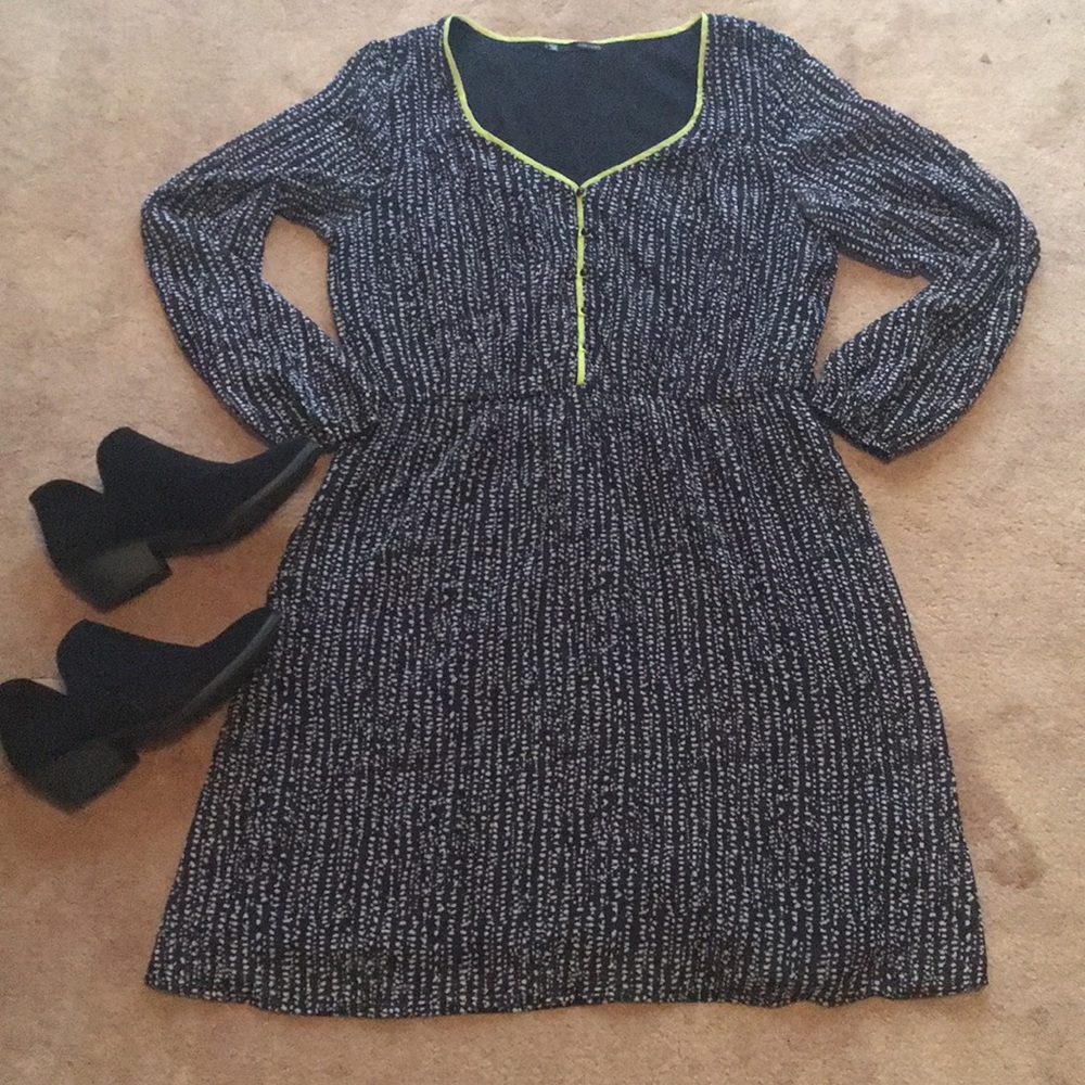 Black & White Chiffon Dress